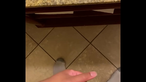 Busting a nut in a hotel bathroom