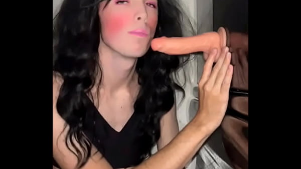 Diapered sissy blowjob