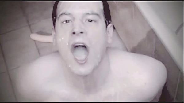 Dripping bukkake boy – Faggot slave gargling a lot of cum