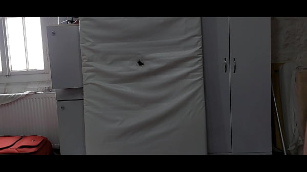 I fuck the hole in the mattress standing up