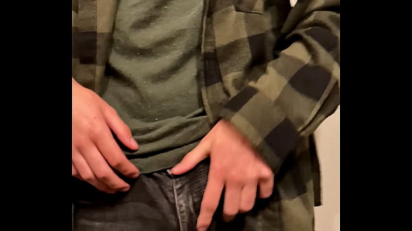 Jerking off solo boy clothed