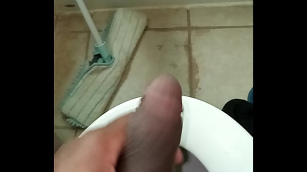 Love 4 to Stroke my small cock in the bathroom