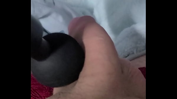Massage gun on small cock