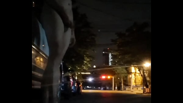 Myanmar gay naked outdoor exposure walking at night