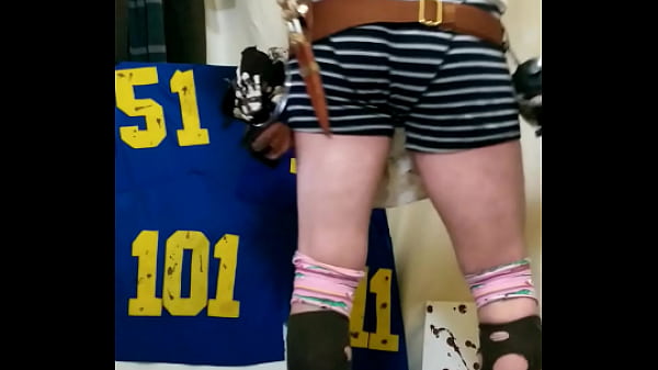 Sexy guy Cosplay yoga fun