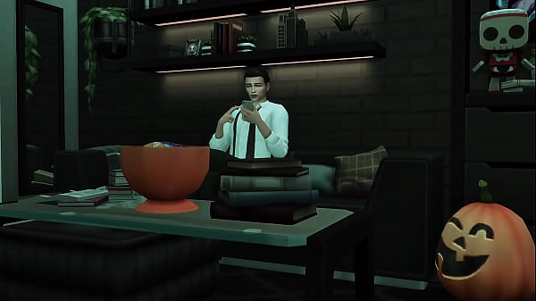 STEPBROTHER SEDUCED HIS STEPNEPHEW FOR HARD ANAL SEX AND FACEFUCK ON HALLOWEEN (SIMS   ANIME HENTAI   SFM)