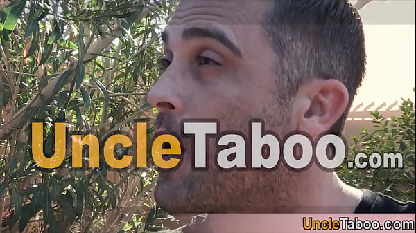 Cute blonde teen outdoor bareback fucking with two studs