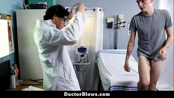 Doctor Fucks Twink Patient Hard on The Examination Table until They Both Cum All Over Each Other – Doctorblows