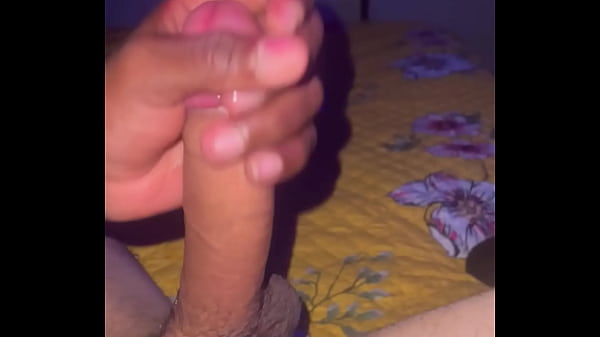 Ebony handjob