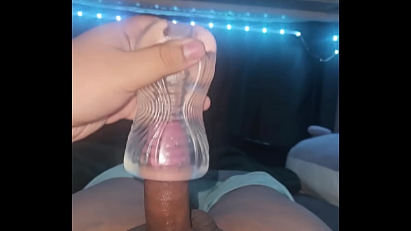 Fucking my toy and CUMMING all over myself and the ceiling