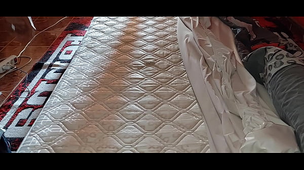 I fuck the hole in the mattress