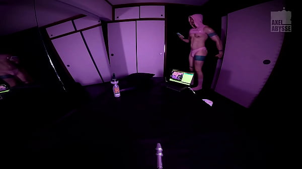 Inked Axel Abysse Rides Dildo Machine Before Jerking