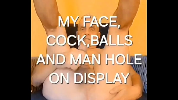 Michael Murphy displays his face, cock and balls