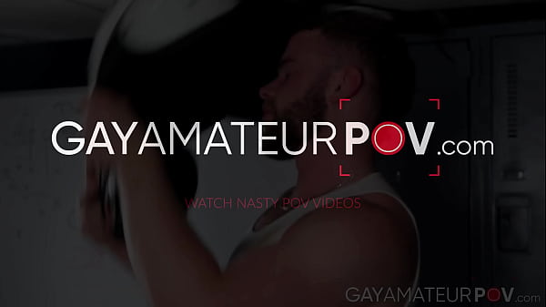 Sensual cock stroking in the locker room by bearded stud Marcus McNeill