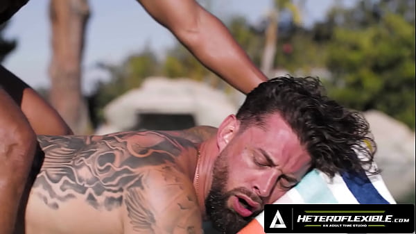 HETEROFLEXIBLE – Submissive Bottom Has His Perfect Butt DESTROYED Outdoor By 2 BBCs