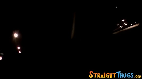 new straight thug Billy jerks off and cums while driving