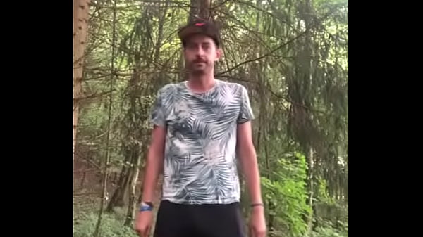 White twink strip in the woods