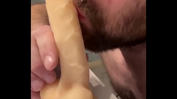 Really enjoying sucking my dildo