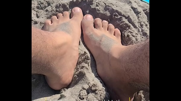 Feet at the beach