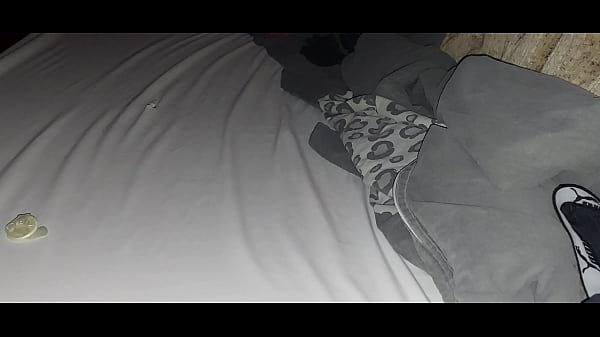 fuck the mattress with a condom and cum in it