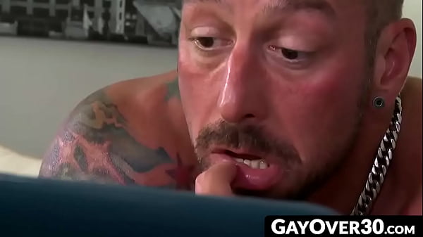 GayOver30.com – Adorable hunks Derek and Dolf have a steamy bathroom fucking session