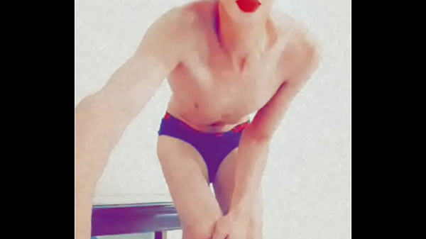 Hot sissy Alex getting naked cock rings