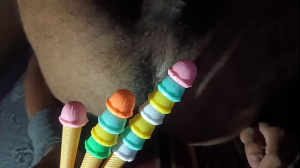 Mistcum1 take 3 dildo toy at a time