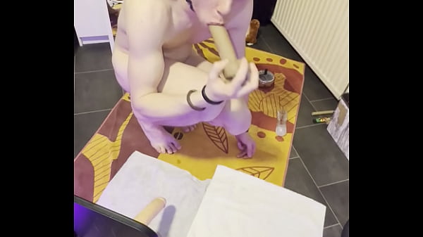 quick dildo blowjob and jerk