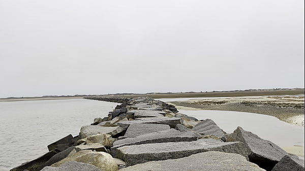 Rock Hard on Rocks by the Ocean