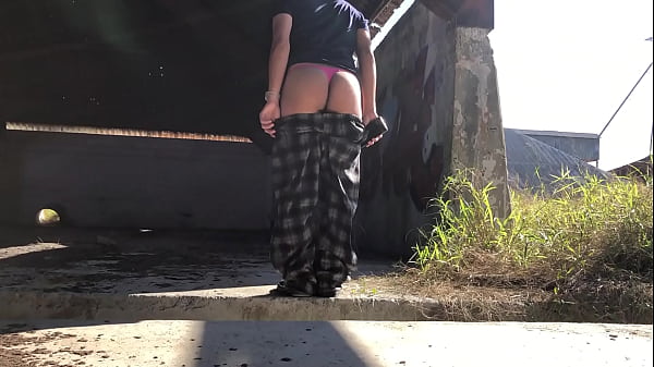 2 POV: Moaning Hairy Latino Man Jerks Outdoor