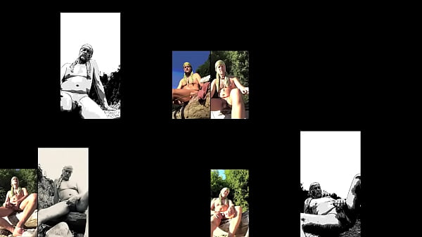 daddy bear stimulating himself in public