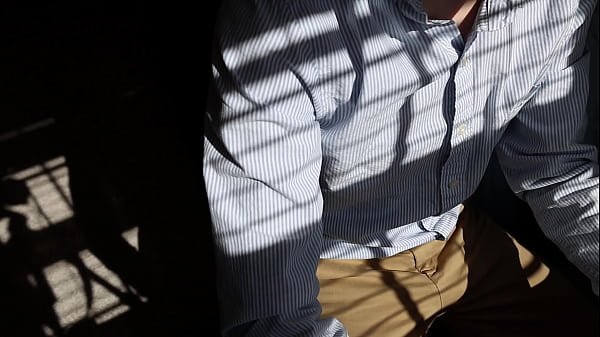 Office worker can’t wait to fuck his pocket pussy