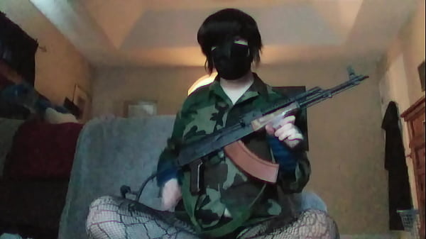 Shy Femboy Field Strips His AK