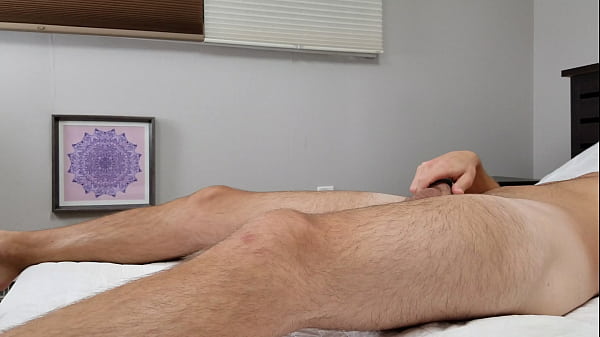 Straight with Big Dick Masturbating