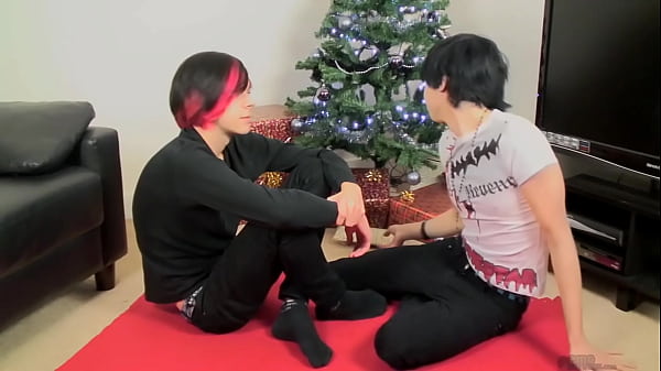 Damien White And Luke Shadow Enjoy Their New Toys From Santa