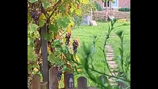 Jerking off outside big cumshot #9