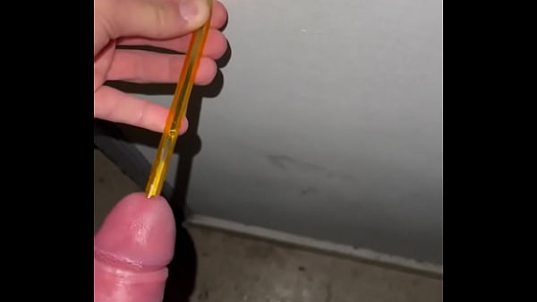 Soldier sounding urethra with pen