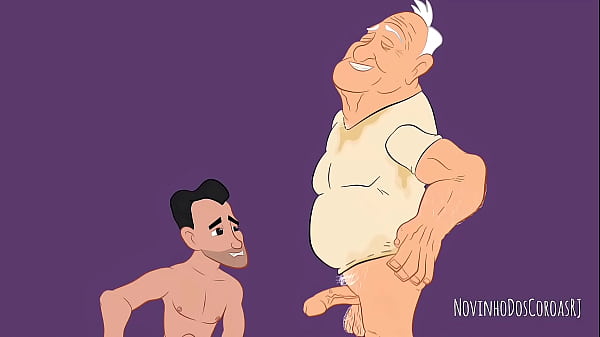 Twink mamando vovô babão – animação