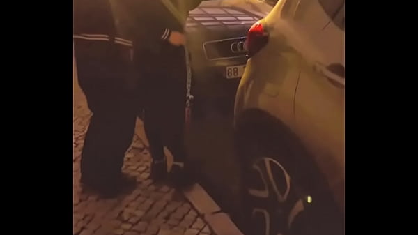 amateur boy pantsed and spanked in the street by his mate after club