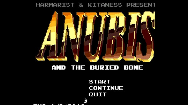 Anubis fun time with knotty wolf