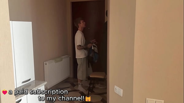 asked stepbrother to help with homework, deepthroat blowjob and ass fucking part 1