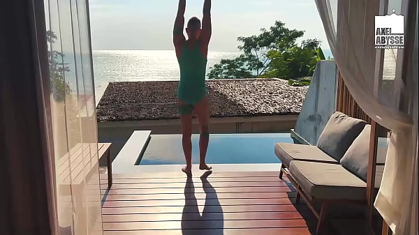 Kinky Axel Abysse Tears His Hole In Pool Solo Anal Torment