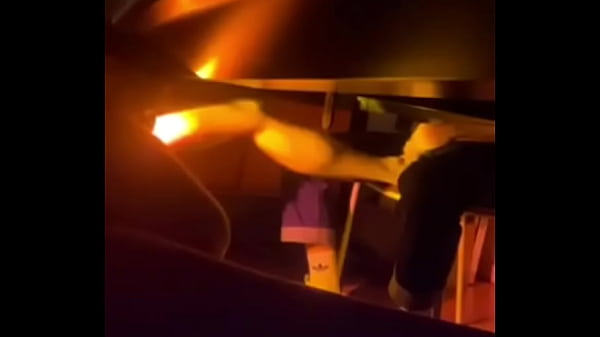 my flatmate and a young friend of ours started feet play under the table. This time I filmed it