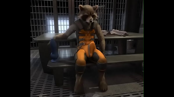 Rocket Racoon having some solo fun