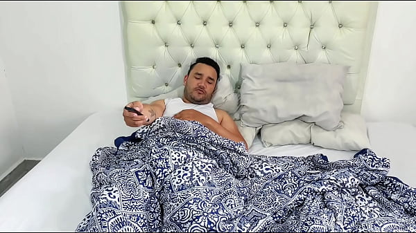 Stepfather wakes up horny in the morning and fucks his stepson’s ass thinking she was his wife. Leaves her ass filled with a lot of semen