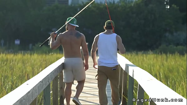 After fishing gays bareback anal fuck