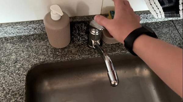 He came to fix my sink, I ended up destroying his hole [4k]