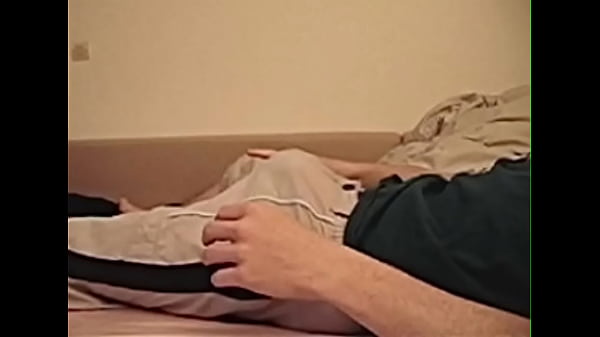 I caught my flatmate’s brother busting a quick nut and shooting a load… bad quality video sorry!