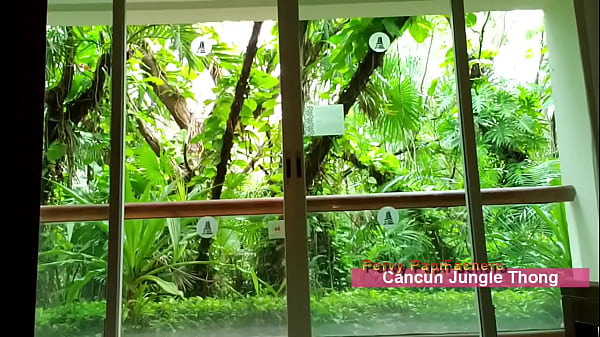 On vacation in Cancun Mexico and of course Pervy PapiFachero brought some thongs to play in! Nothing like showing a big f …