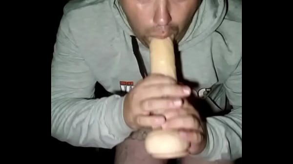 A huge dick fucks both holes of a fat-assed gay man!